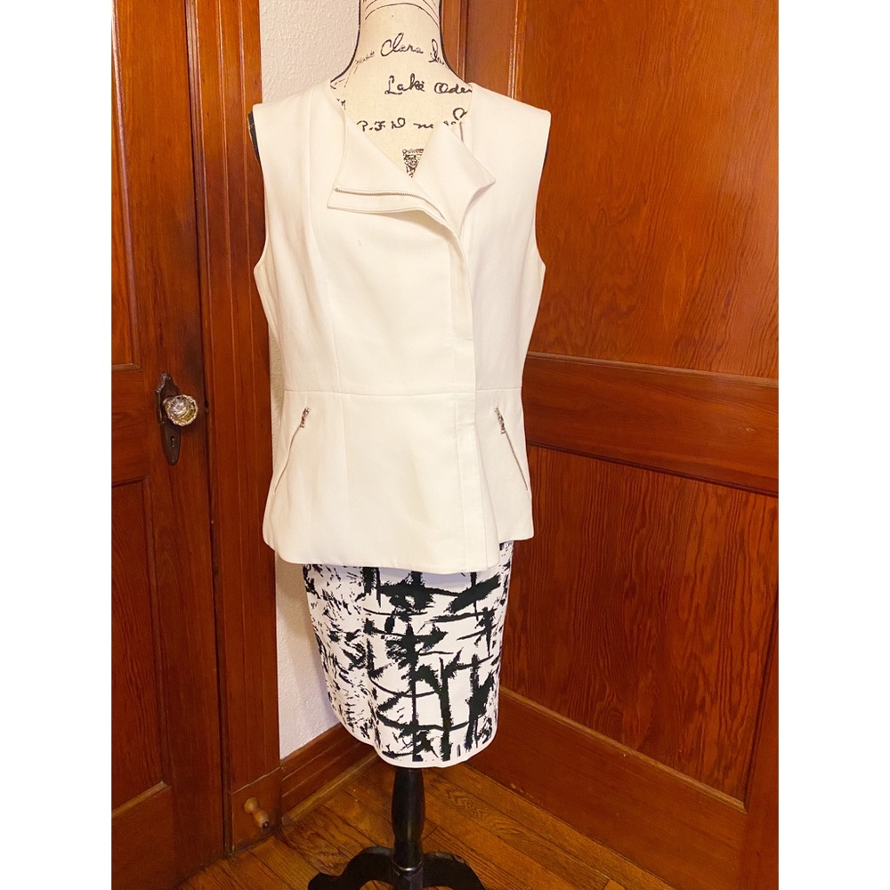 Asymmetrical Sleeveless Zip Top
